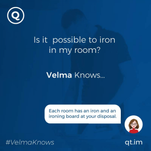  Information about rooms facilities provided by chatbot AI